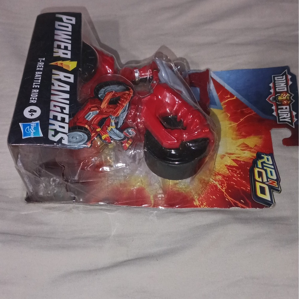 Power Rangers Dino Fury Rip N Go T-Rex Battle Rider & Red Ranger Set Hasbro - Picture 3 of 6